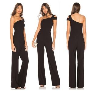LIKELY Maxson Black One Shoulder Jumpsuit NWT